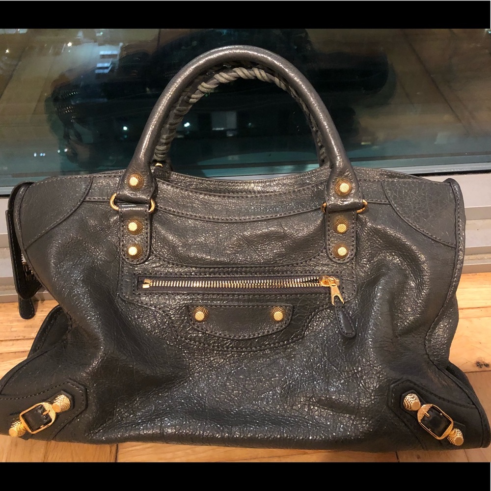 Dark Grey Tote Bag